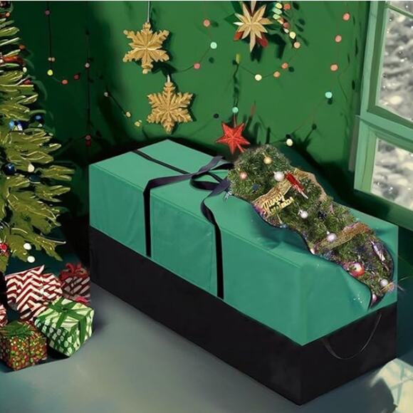 Christmas Tree Storage Bag, Fits Up 8 Ft Tall Heavy Duty Handles & Zipper - Picture 2 of 6